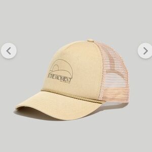 NWT MWL Recreation Club Organic Cotton Trucker Hat in Summer Dune